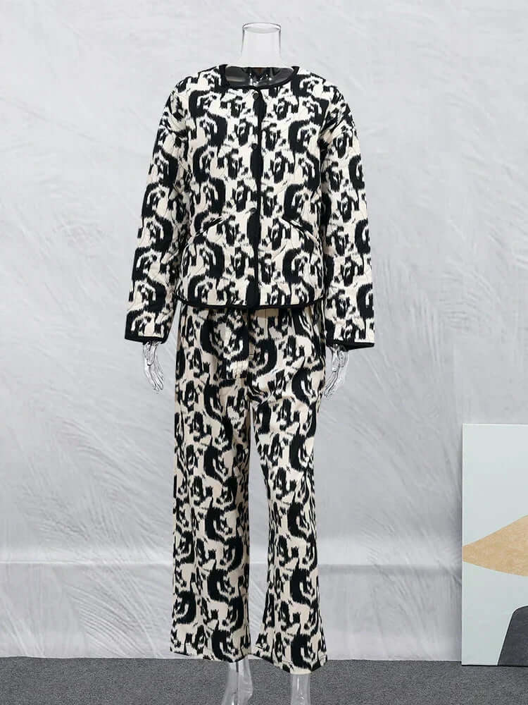 Vintage Floral Print Jacket-DESTINY