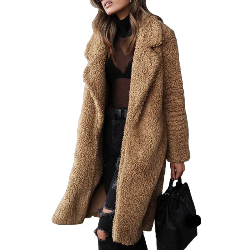 Long teddy coat - Stylish design for modern women-DESTINY