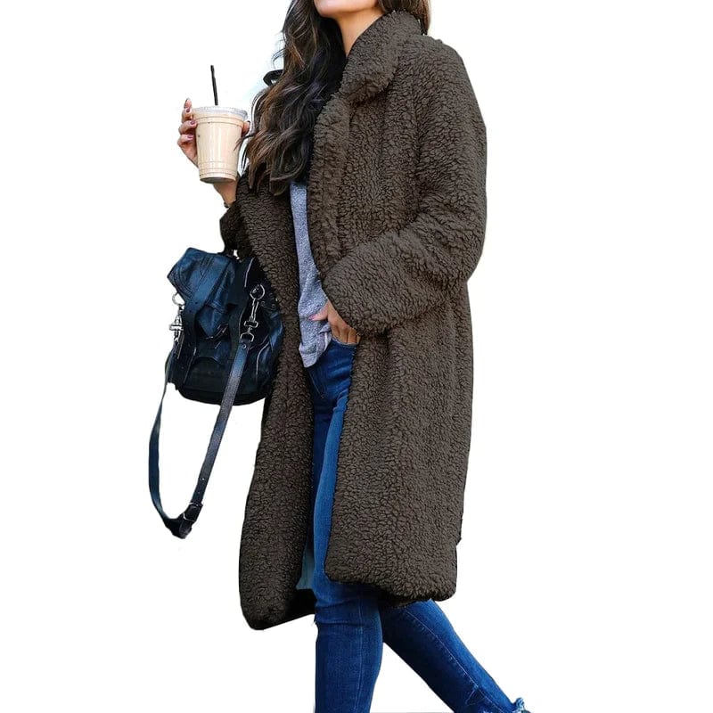 Long teddy coat - Stylish design for modern women-DESTINY