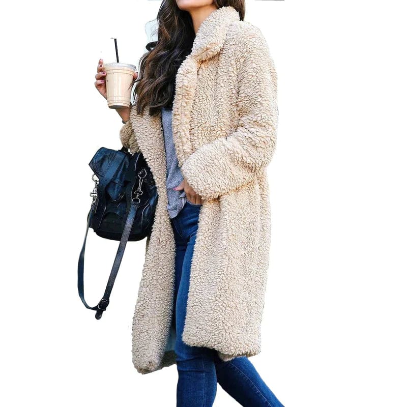 Long teddy coat - Stylish design for modern women-DESTINY