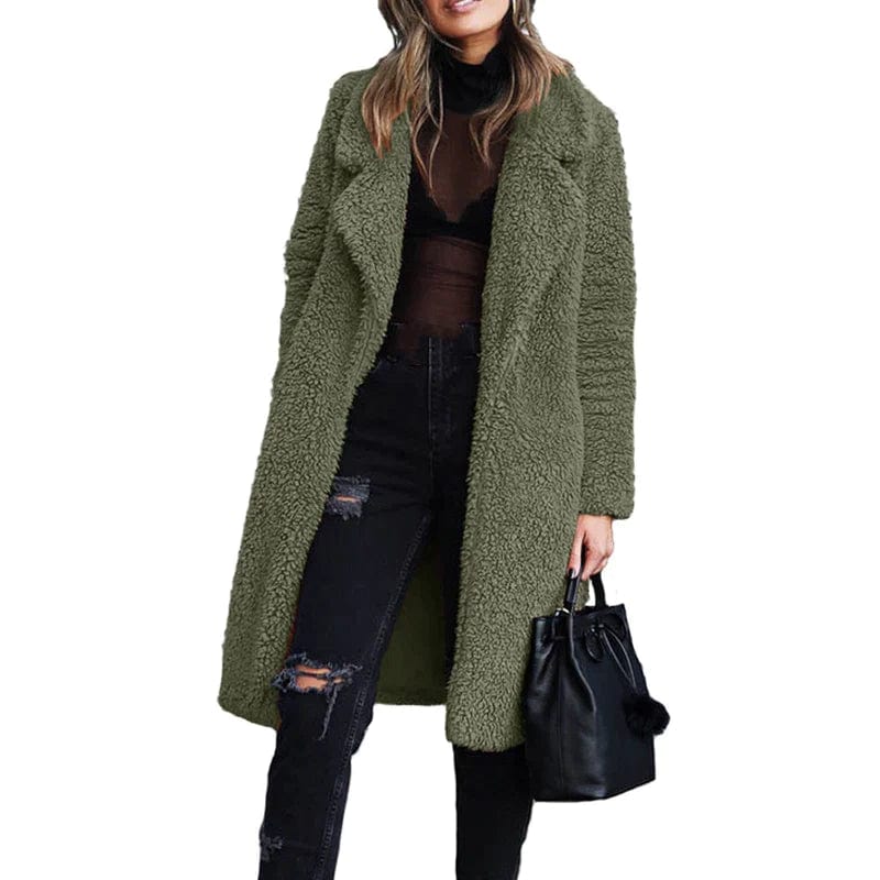 Long teddy coat - Stylish design for modern women-DESTINY