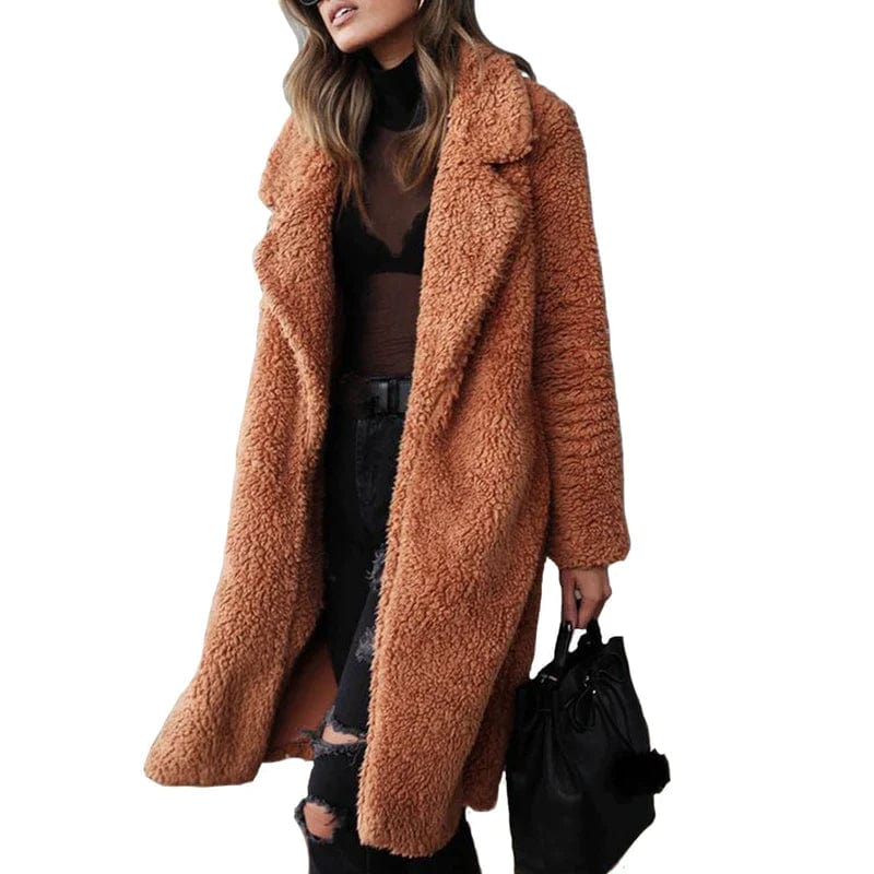 Long teddy coat - Stylish design for modern women-DESTINY