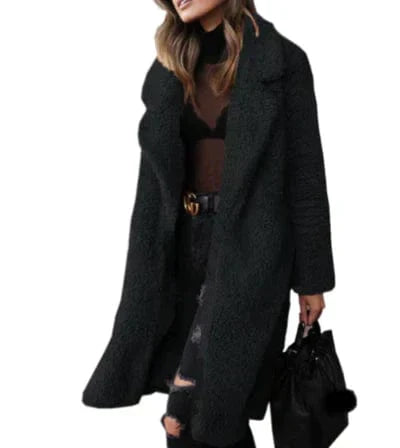 Long teddy coat - Stylish design for modern women-DESTINY