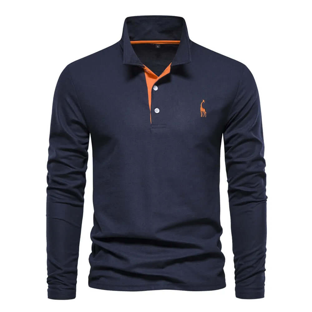 LYLE Long Sleeve Polo-DESTINY