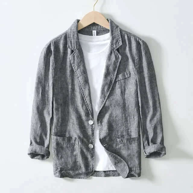 Harlow - Casual linen blazer-DESTINY