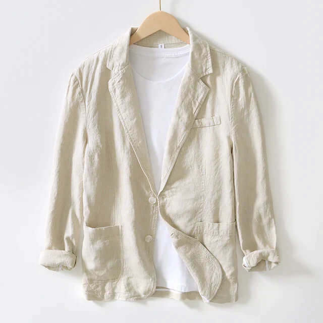 Harlow - Casual linen blazer-DESTINY