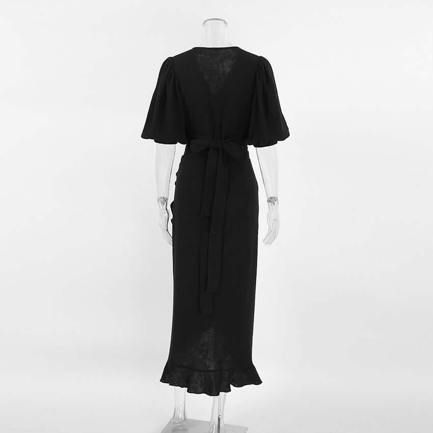 Miranda - Bohemian two-piece set with wrap skirt and crop top-DESTINY