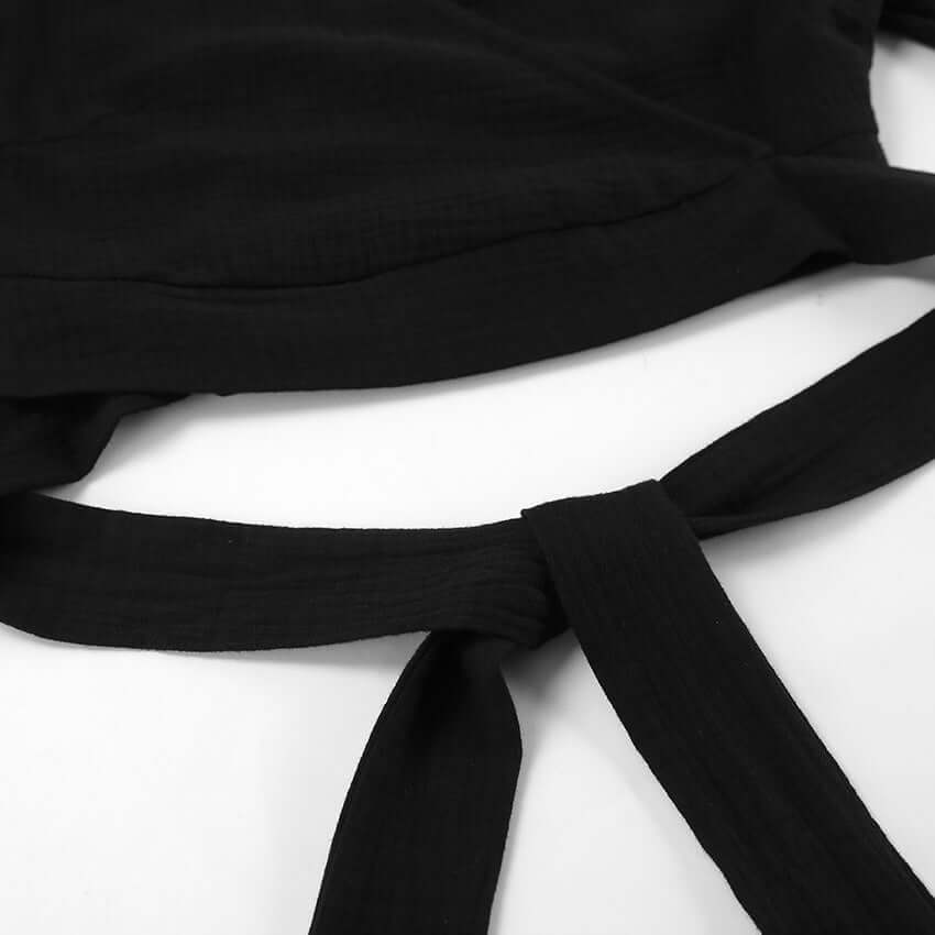 Miranda - Bohemian two-piece set with wrap skirt and crop top-DESTINY