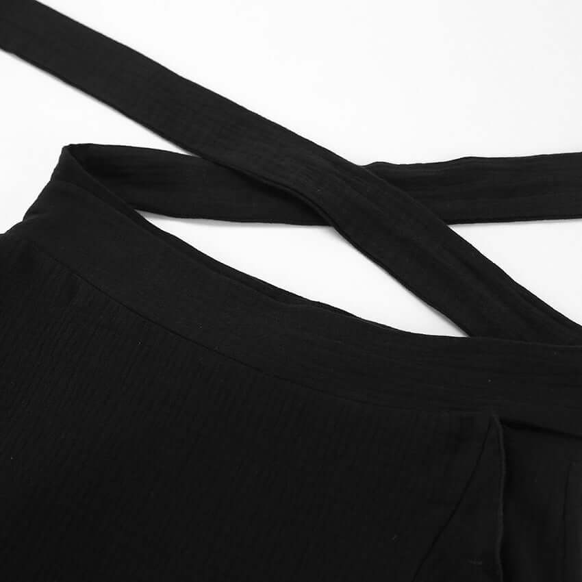 Miranda - Bohemian two-piece set with wrap skirt and crop top-DESTINY