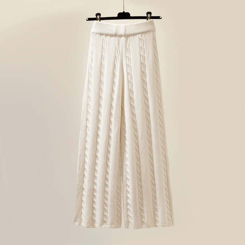 Cashmere-like pullover suit set & warm waistcoat-DESTINY