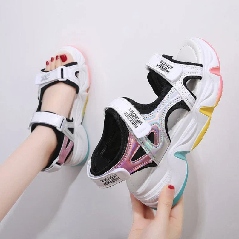 Colourful platform sandals-DESTINY
