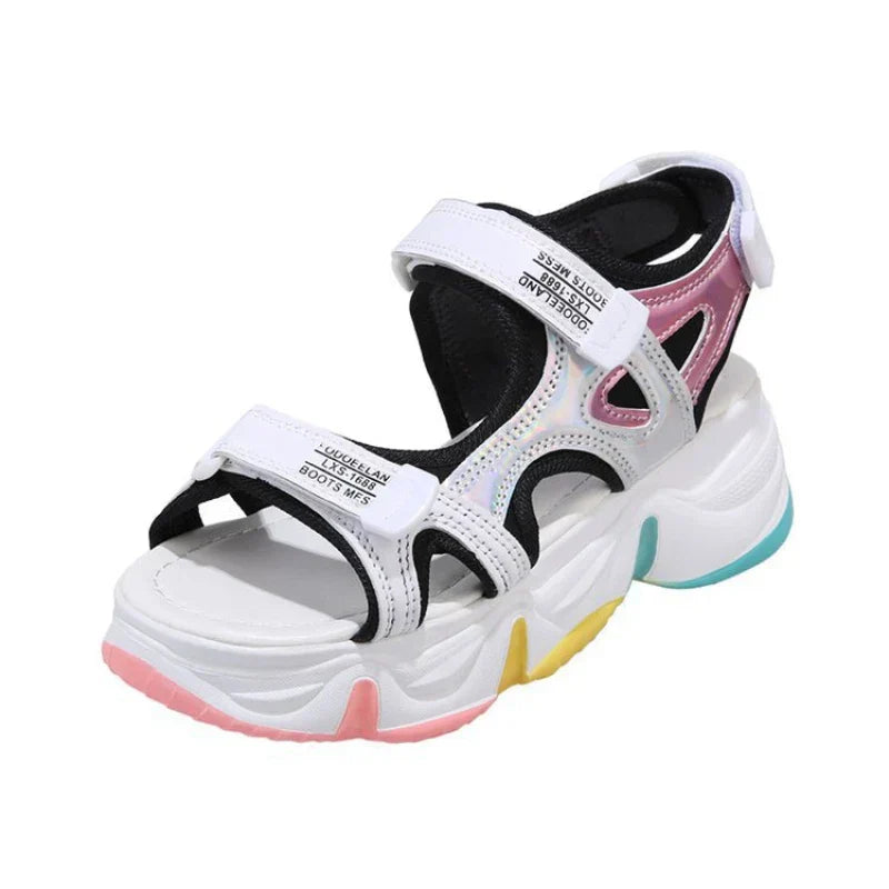 Colourful platform sandals-DESTINY