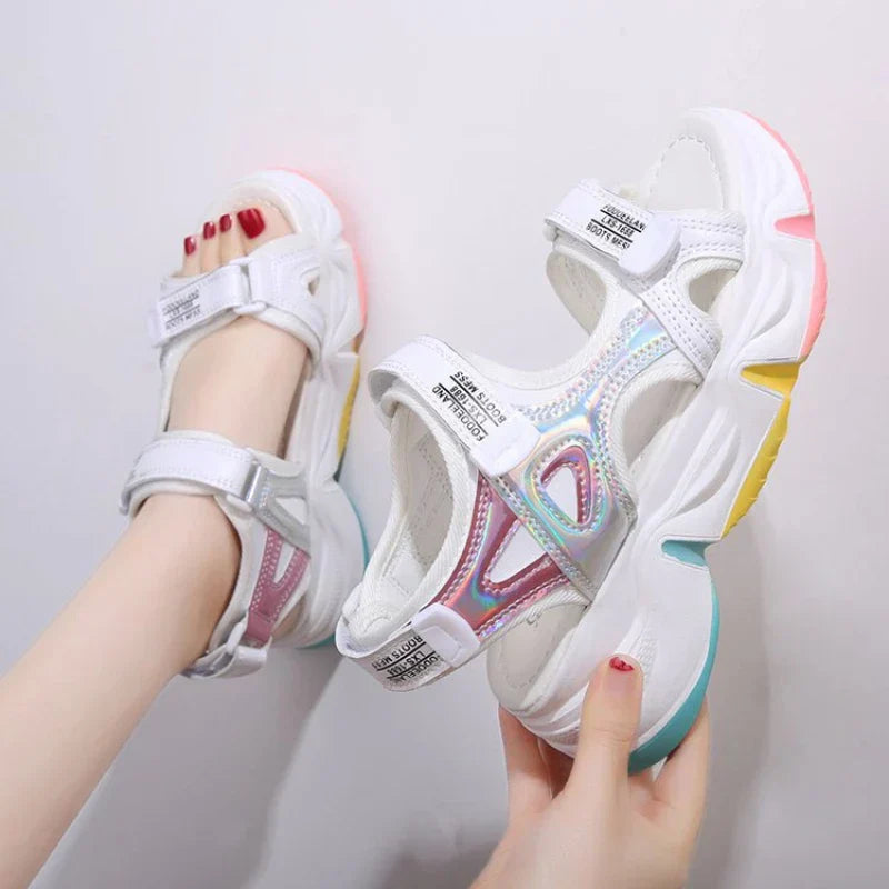 Colourful platform sandals-DESTINY