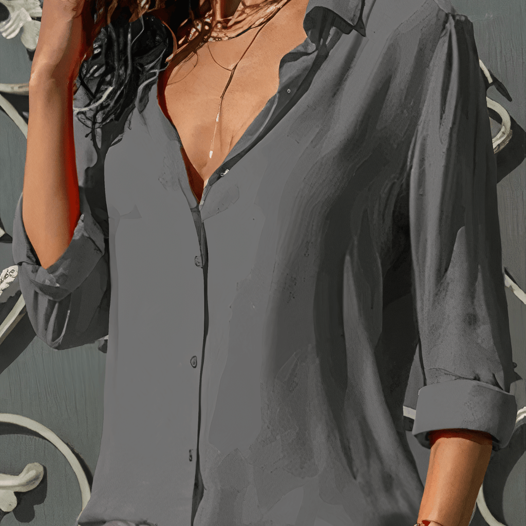 Elegant chiffon blouse for women - rhea-DESTINY