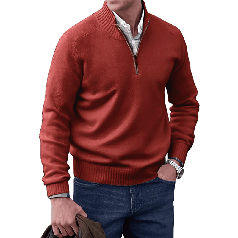 ALBIE - ELEGANT SWEATER WITH ZIPPER-DESTINY