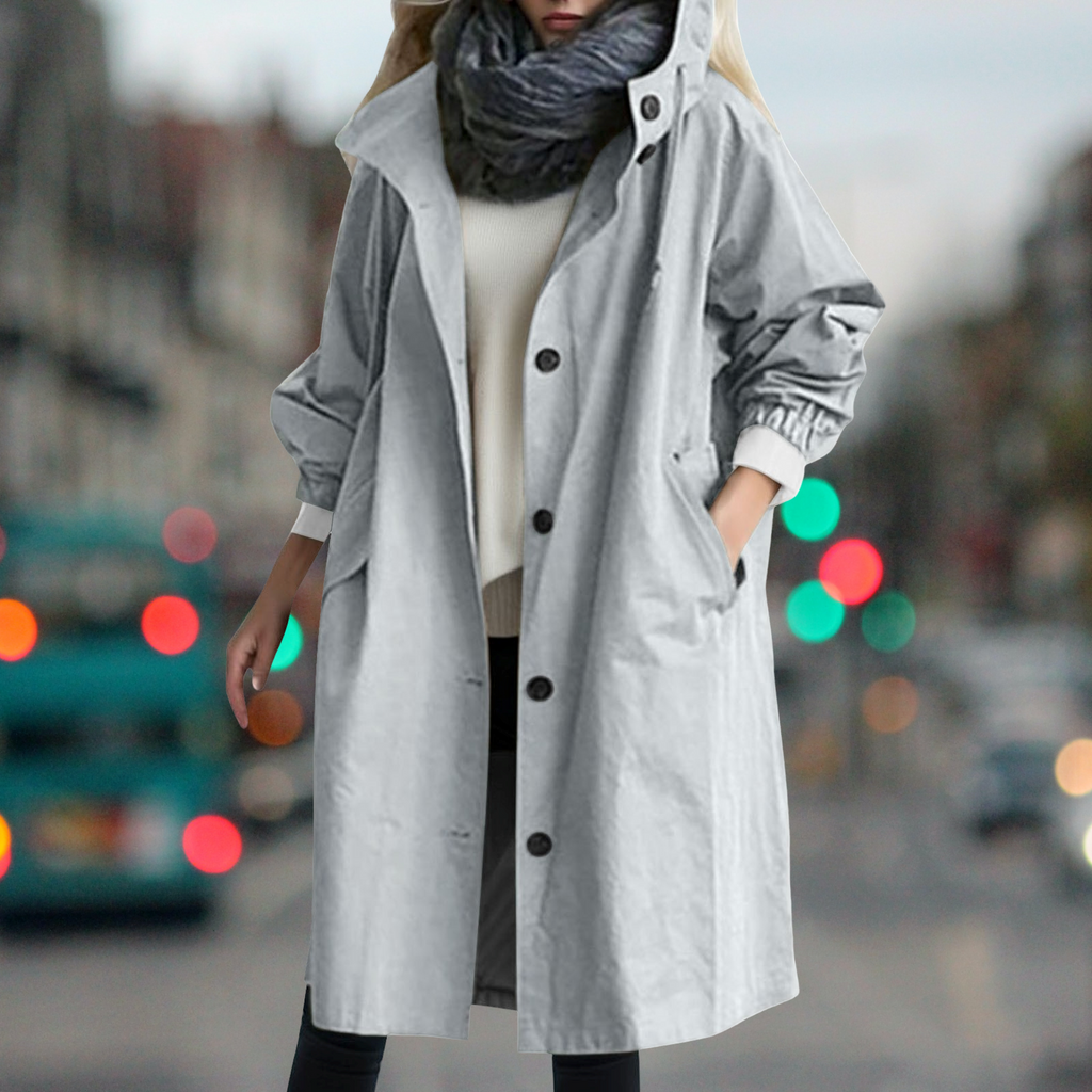 Waterproof trench coat for cold days-DESTINY