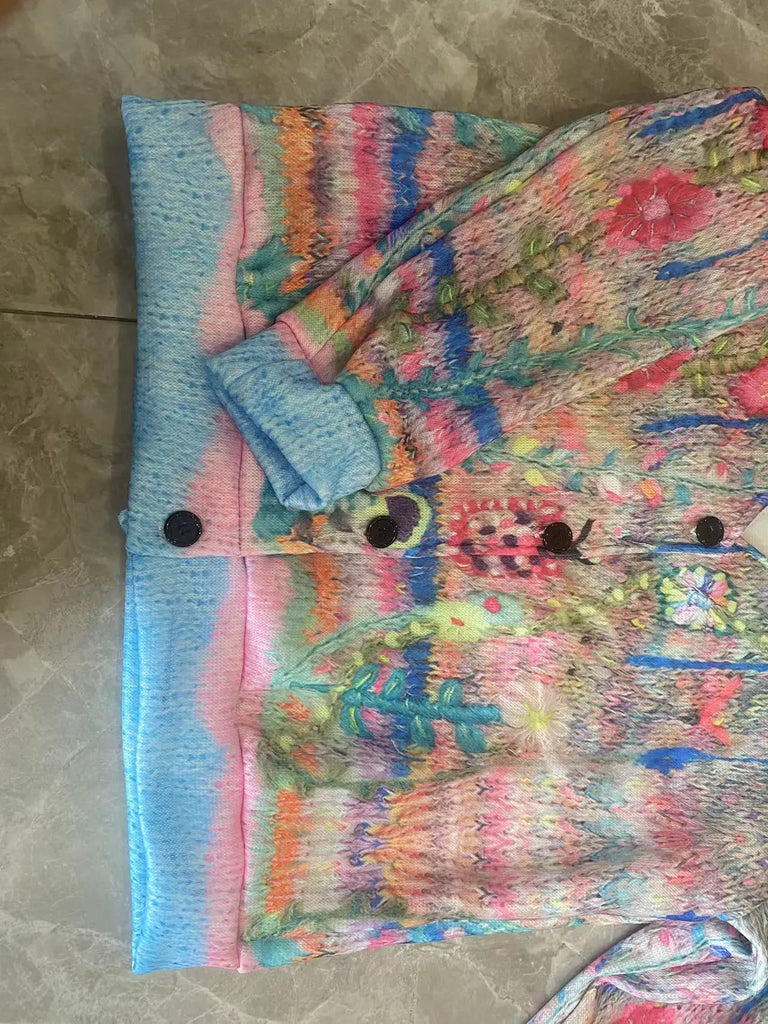 Ladies retro flannel cardigan - Perfect for chilly days-DESTINY