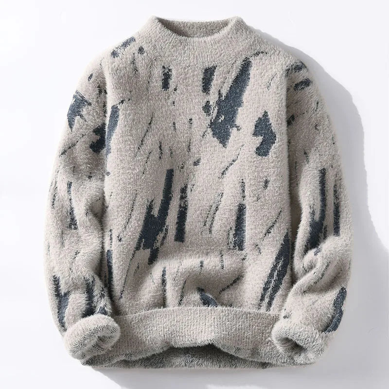 HANK - Mixed Knit Sweater-DESTINY
