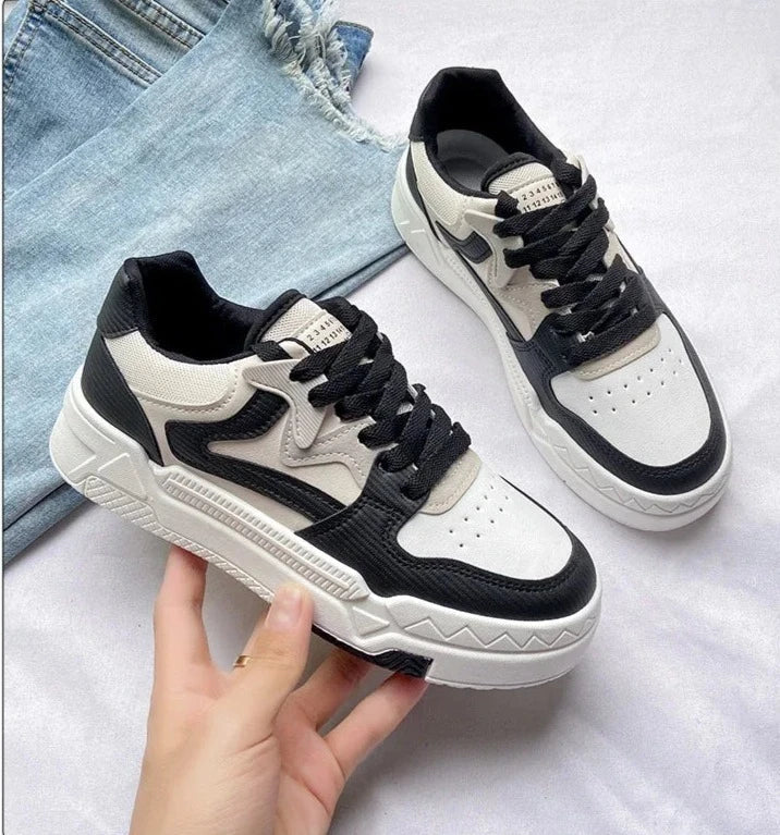 Women's sneaker with raised sole-DESTINY