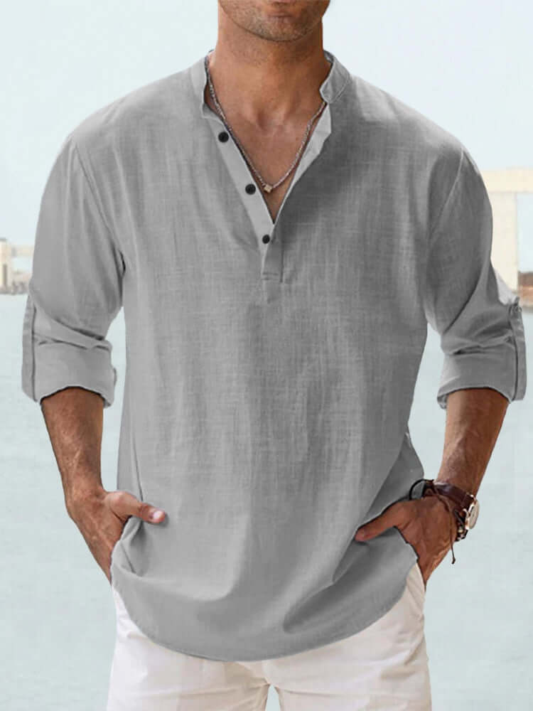 TRAVIS | CASUAL LINEN SHIRT-DESTINY