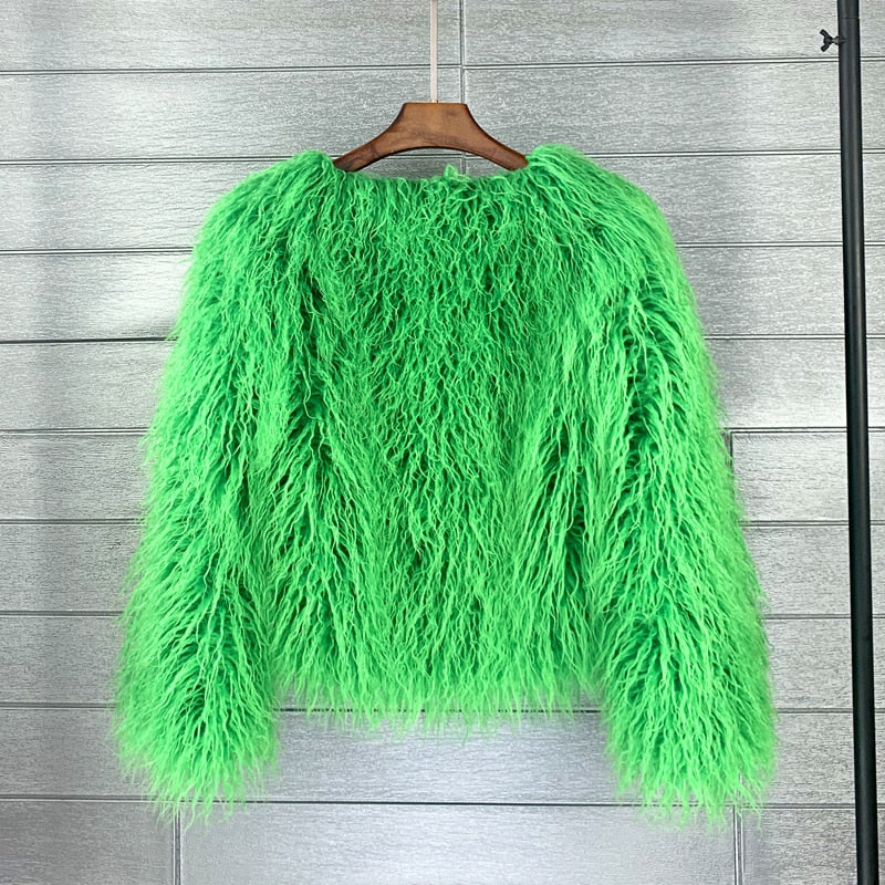 Fur coat ladies thick warm faux fur coat - High-quality craftsmanship for durability-DESTINY
