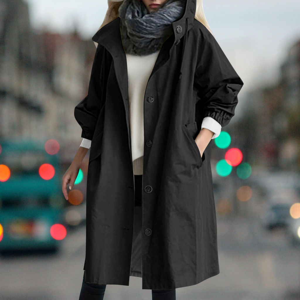 Waterproof trench coat for cold days-DESTINY