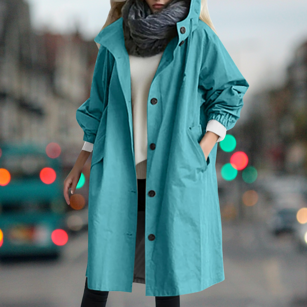 Waterproof trench coat for cold days-DESTINY