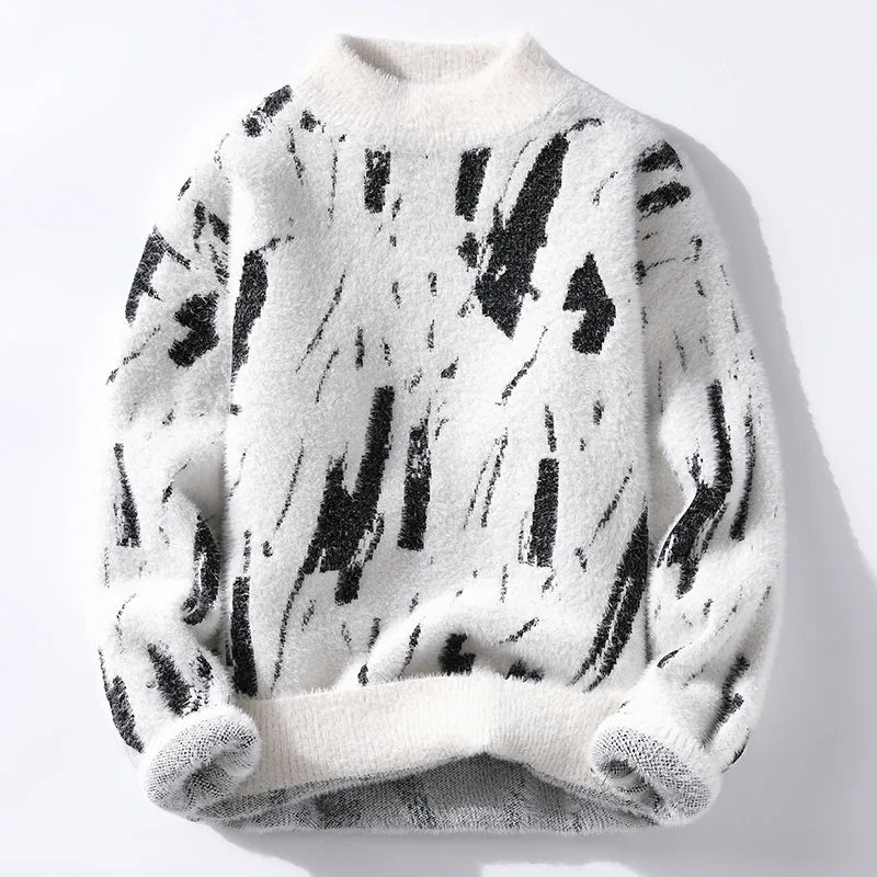 HANK - Mixed Knit Sweater-DESTINY