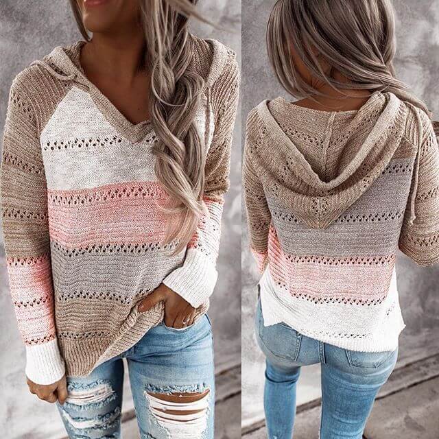 Evelin™ Hooded Sweater-DESTINY