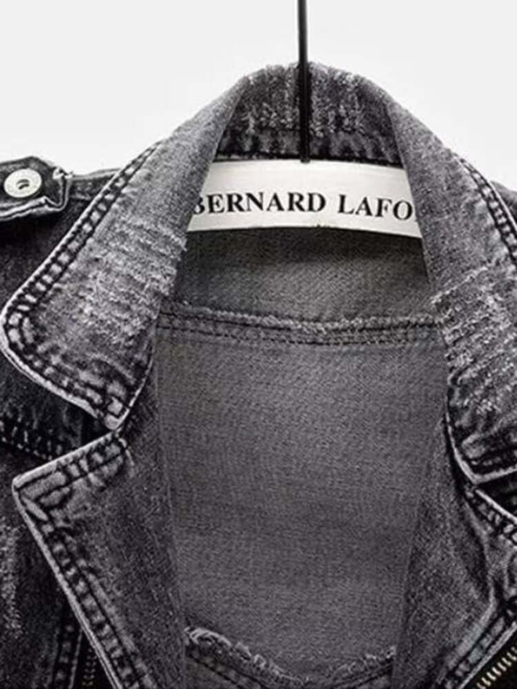 Ladies denim waistcoat with cowboy style-DESTINY