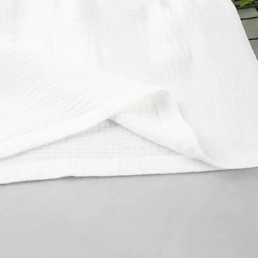 Bianca - Chic textured two-piece set with bow sleeves-DESTINY