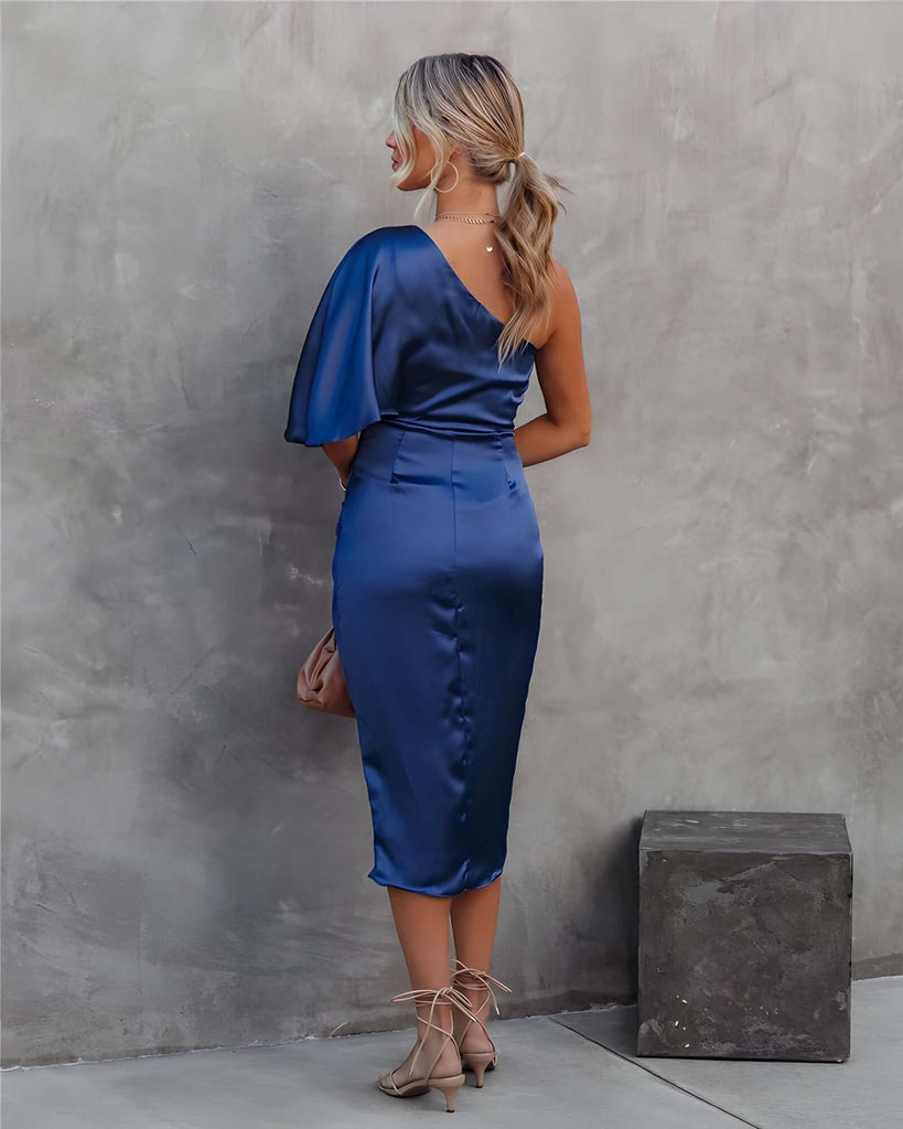 Allegra - Elegant silk party dress-DESTINY