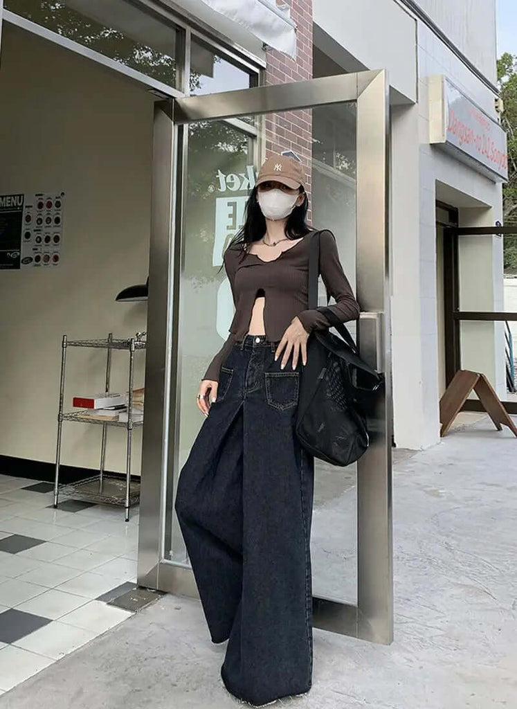 Vintage jeans with high waist-DESTINY