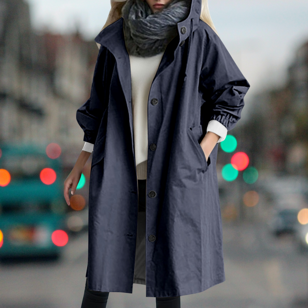 Waterproof trench coat for cold days-DESTINY
