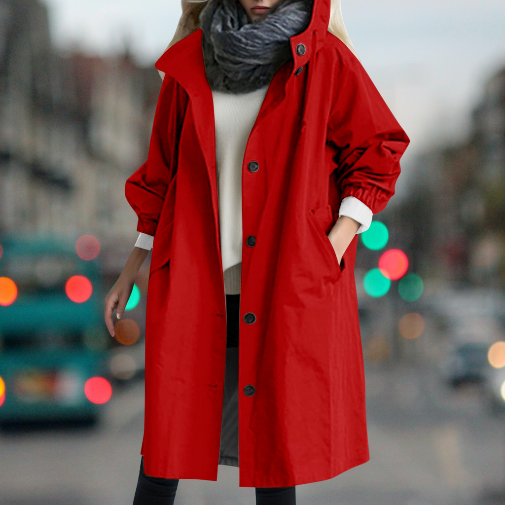 Waterproof trench coat for cold days-DESTINY