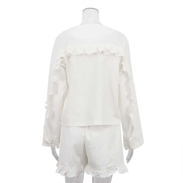 Ariella - Casual two-piece set with high-waisted shorts-DESTINY