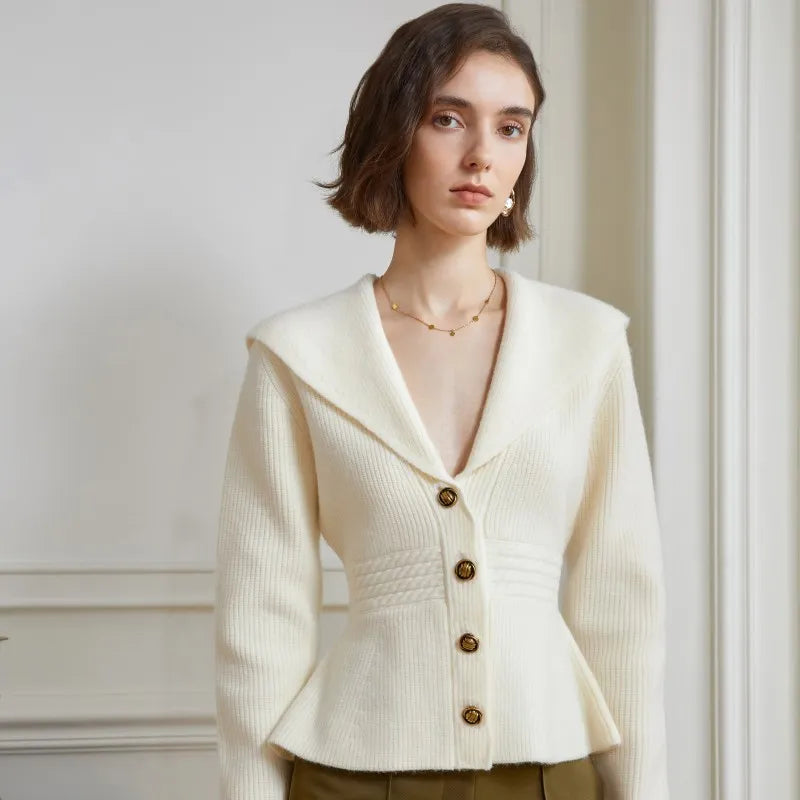 Ladies knitted jumper spring cardigan - Stylish design for modern women - Casual wear for everyday comfort-DESTINY