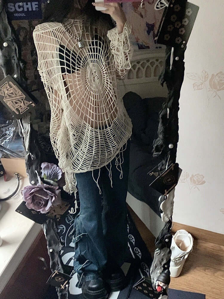 Spider Lace Spice Girl Hoodie-DESTINY