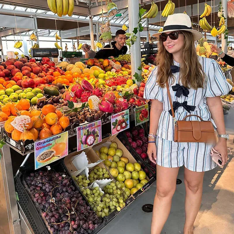 Comfortable short set with front binding-DESTINY