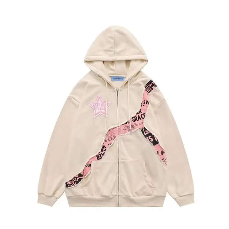 Oversized hoodie with graphic print-DESTINY