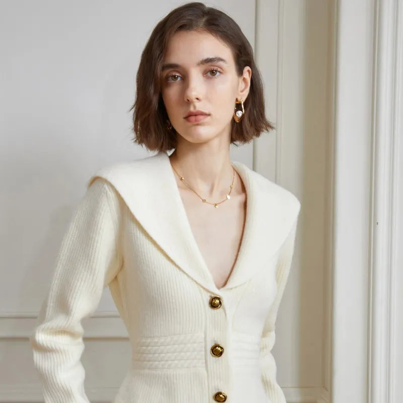 Ladies knitted jumper spring cardigan - Stylish design for modern women - Casual wear for everyday comfort-DESTINY