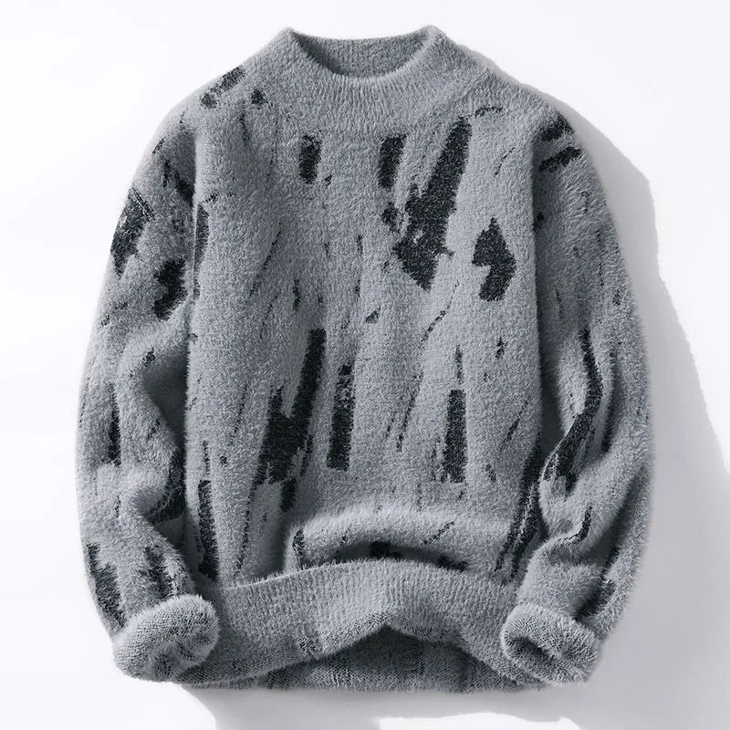 HANK - Mixed Knit Sweater-DESTINY