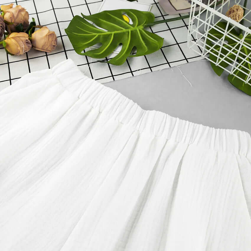 Bianca - Chic textured two-piece set with bow sleeves-DESTINY