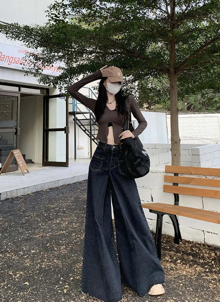 Vintage jeans with high waist-DESTINY