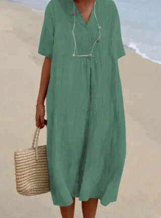 Amanda | Linen-like dress-DESTINY