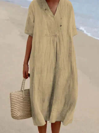 Amanda | Linen-like dress-DESTINY