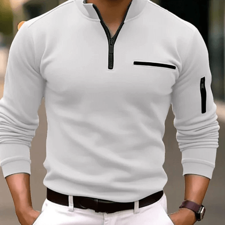 Billie quarter zip polo shirt for men-DESTINY