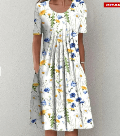 Katarina – elegant cotton dress-DESTINY