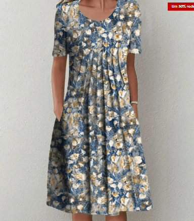 Katarina – elegant cotton dress-DESTINY