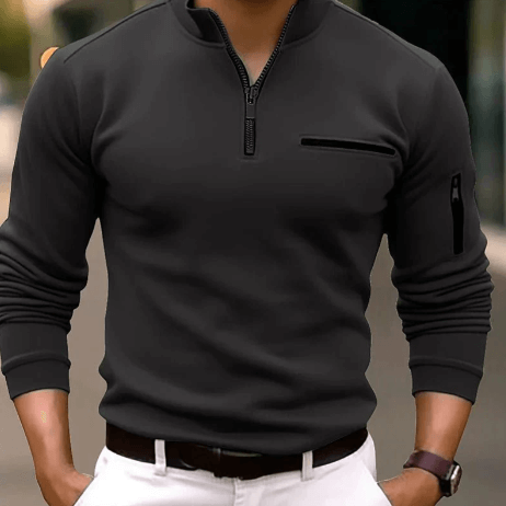 Billie quarter zip polo shirt for men-DESTINY